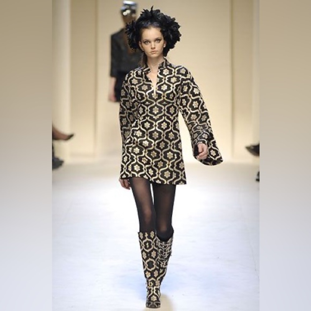 Pollini bell-sleeve mini dress